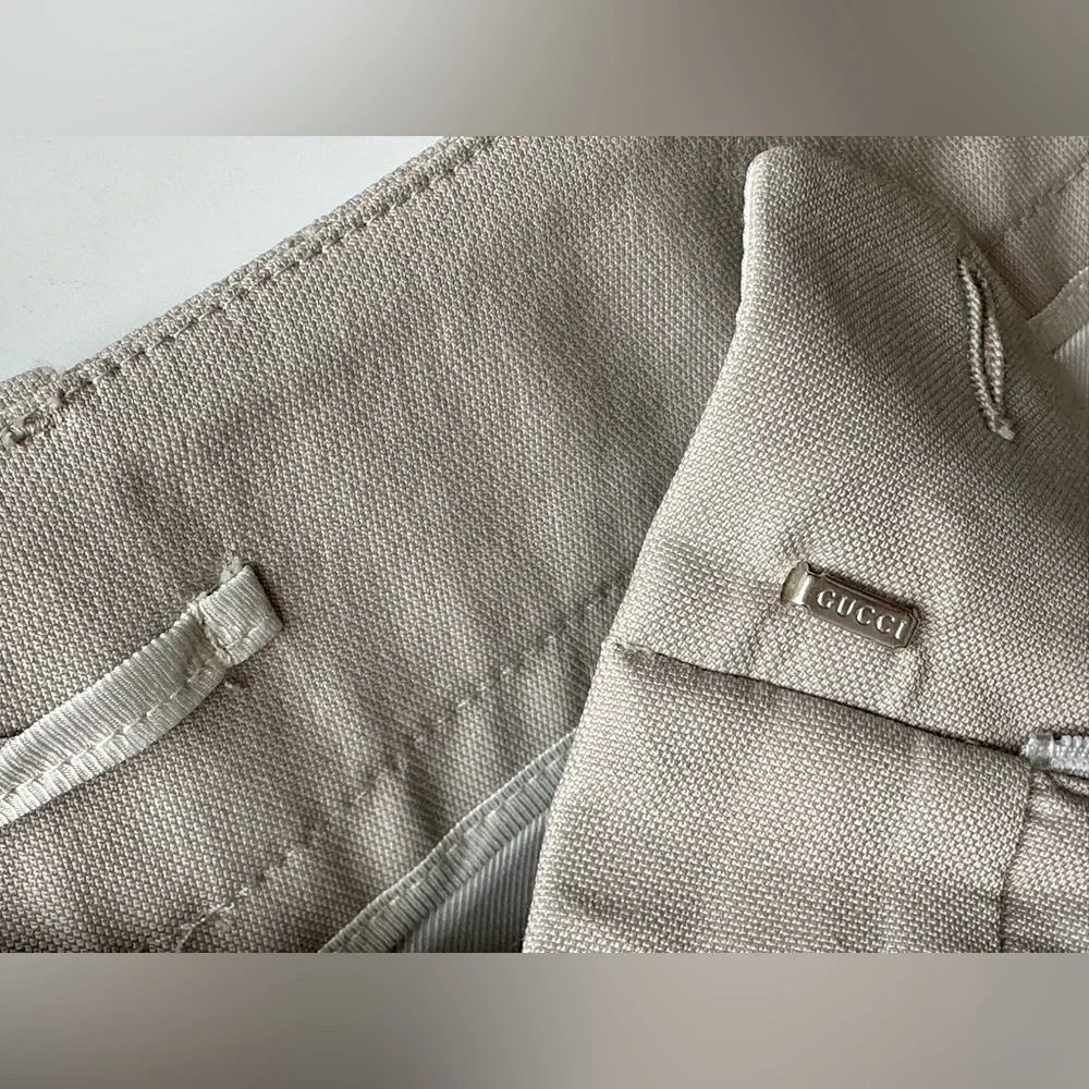 EUC Gucci Stretch Cotton Slim Fit Riding Pants, size It 42, XXS